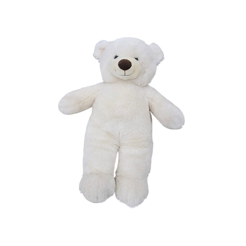 Build A Bear Workshop Plush White Teddy Bear Stuffed Animal Kids‎ Toy